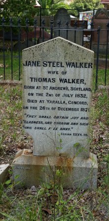 Jane Steel Walkers Grave